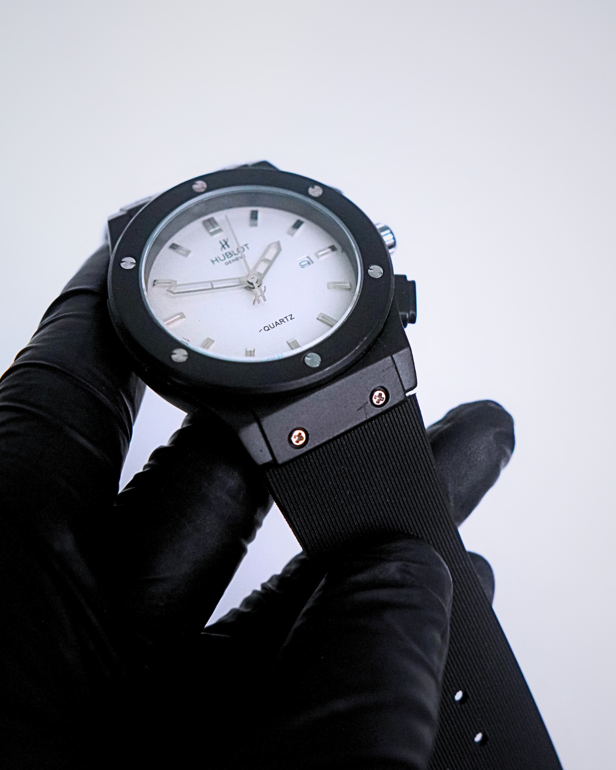 Chronograph Black Magic – Full Black Quartz Watch | Hublot-Inspired Luxury Style