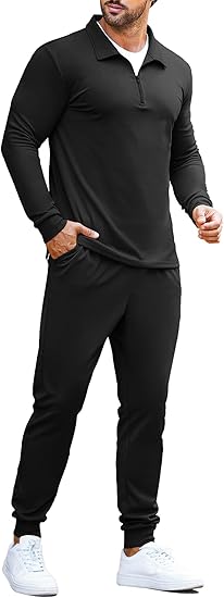 Polo Zip Track Suite Men's - Sport  Summer Track Suite
