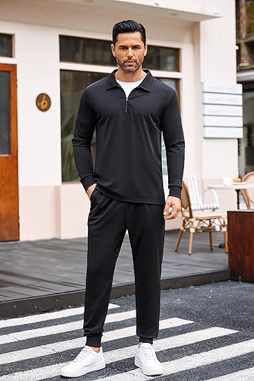 Polo Zip Track Suite Men's - Sport  Summer Track Suite
