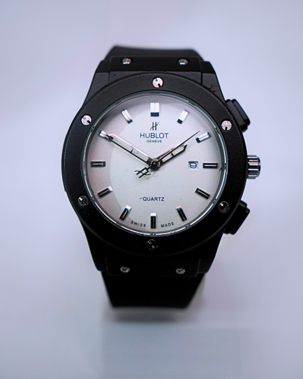 Chronograph Black Magic – Full Black Quartz Watch | Hublot-Inspired Luxury Style