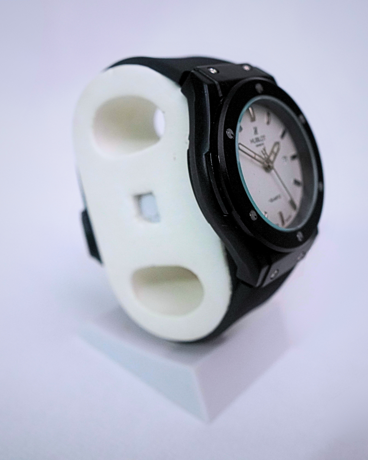Chronograph Black Magic – Full Black Quartz Watch | Hublot-Inspired Luxury Style